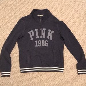 PINK Victoria's Secret Tops - Victoria’s Secret PINK half zip PINK Victoria's Secret Tops - Victoria’s Secret PINK half zip